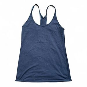 Lululemon black reversible long cool racerback tank size 6 gym